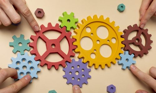 still-life-business-roles-with-various-mechanism-pieces